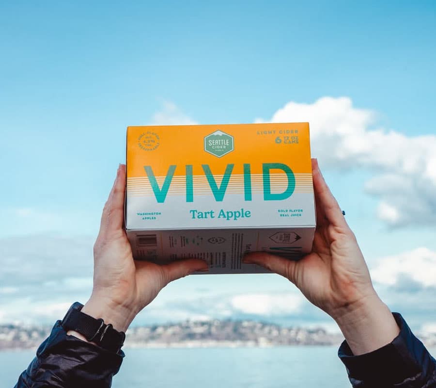 Seattle Cider Co Vivid Tart Apple packaging